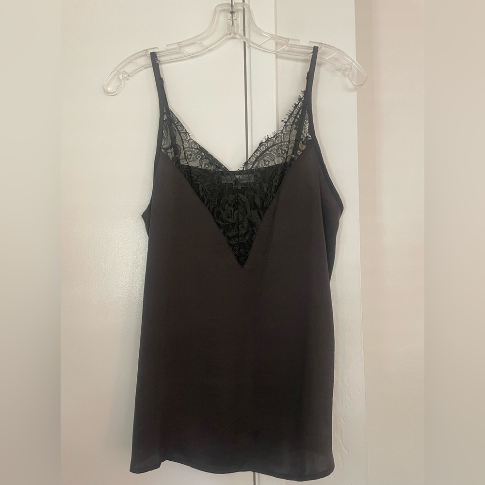 Dark gray silk shirt